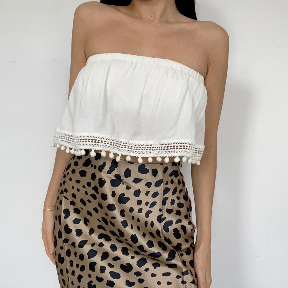 Jetset Diaries Shimmy Pom Pom crop size S